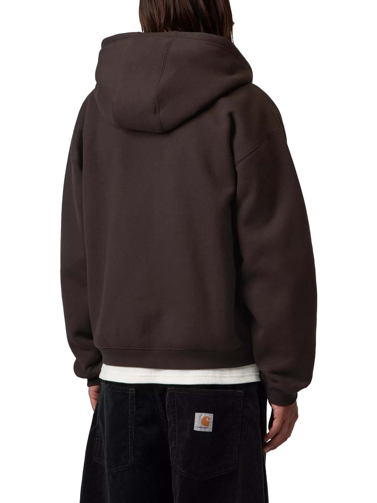 Carhartt Wip Hooded Ebbert Jacket Marrone