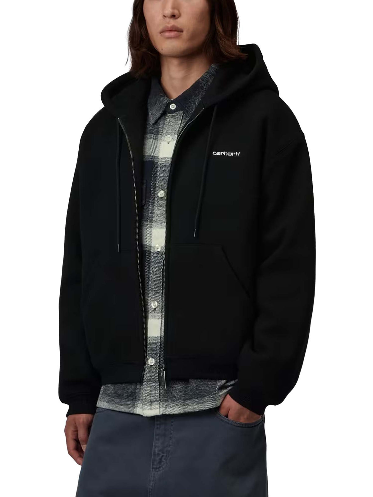 Carhartt Wip Hooded Ebbert Jacket Nero