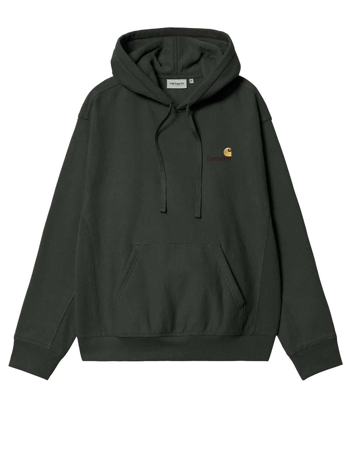 Carhartt Wip Hooded American Script Sweatshirt Grigio