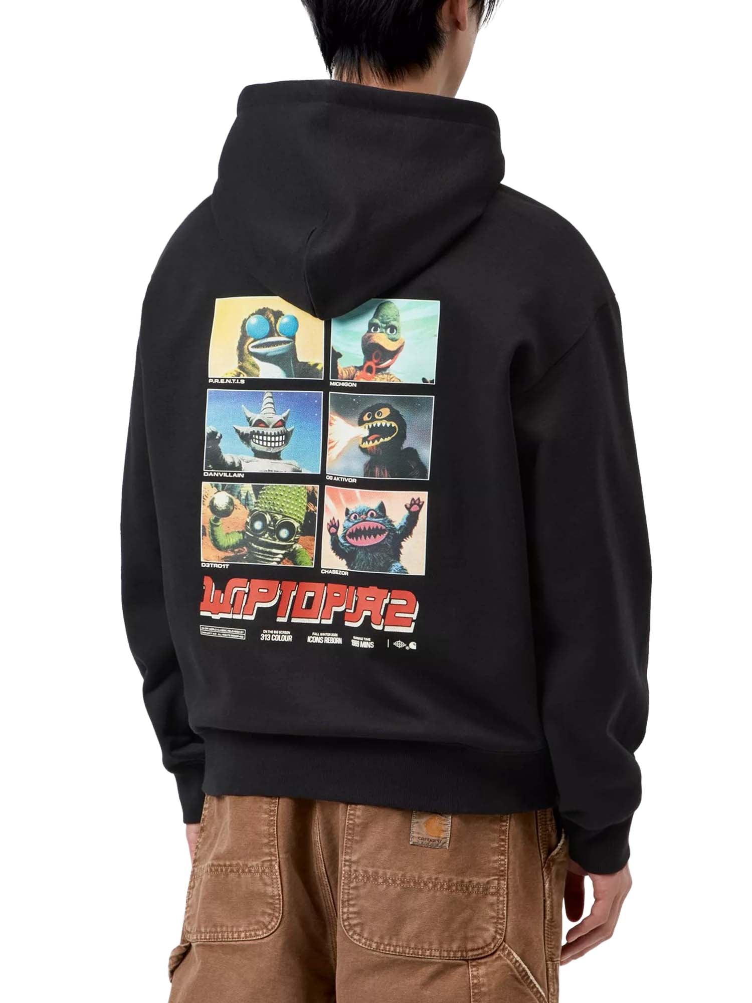 Carhartt Wip Hooded Wiptopia 2 Sweat Nero