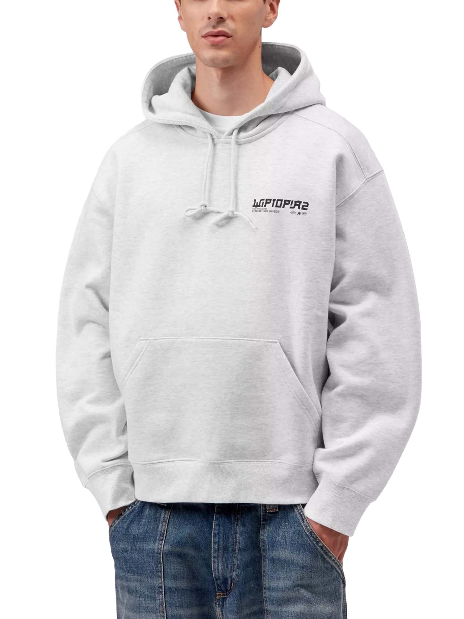 Carhartt Wip Hooded Wiptopia 2 Sweat Grigio