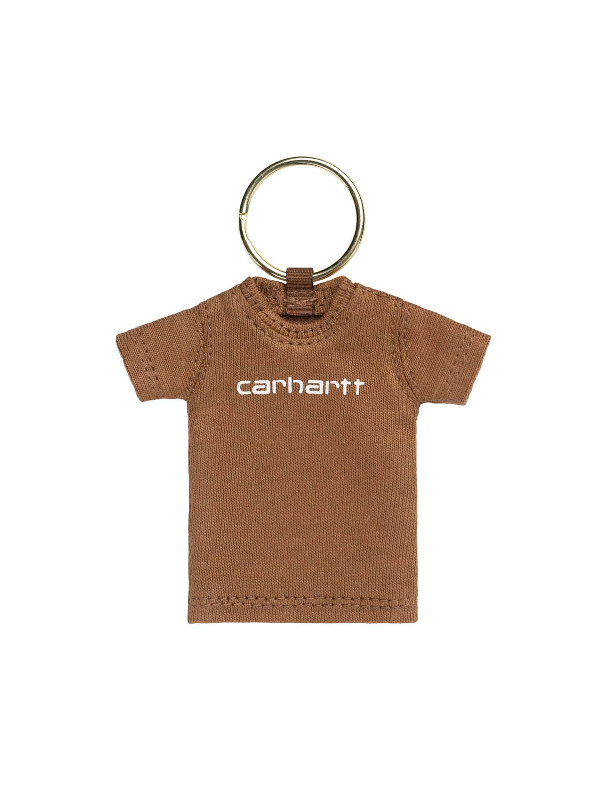 Carhartt Wip Mini Script T-Shirt Keychain Marrone