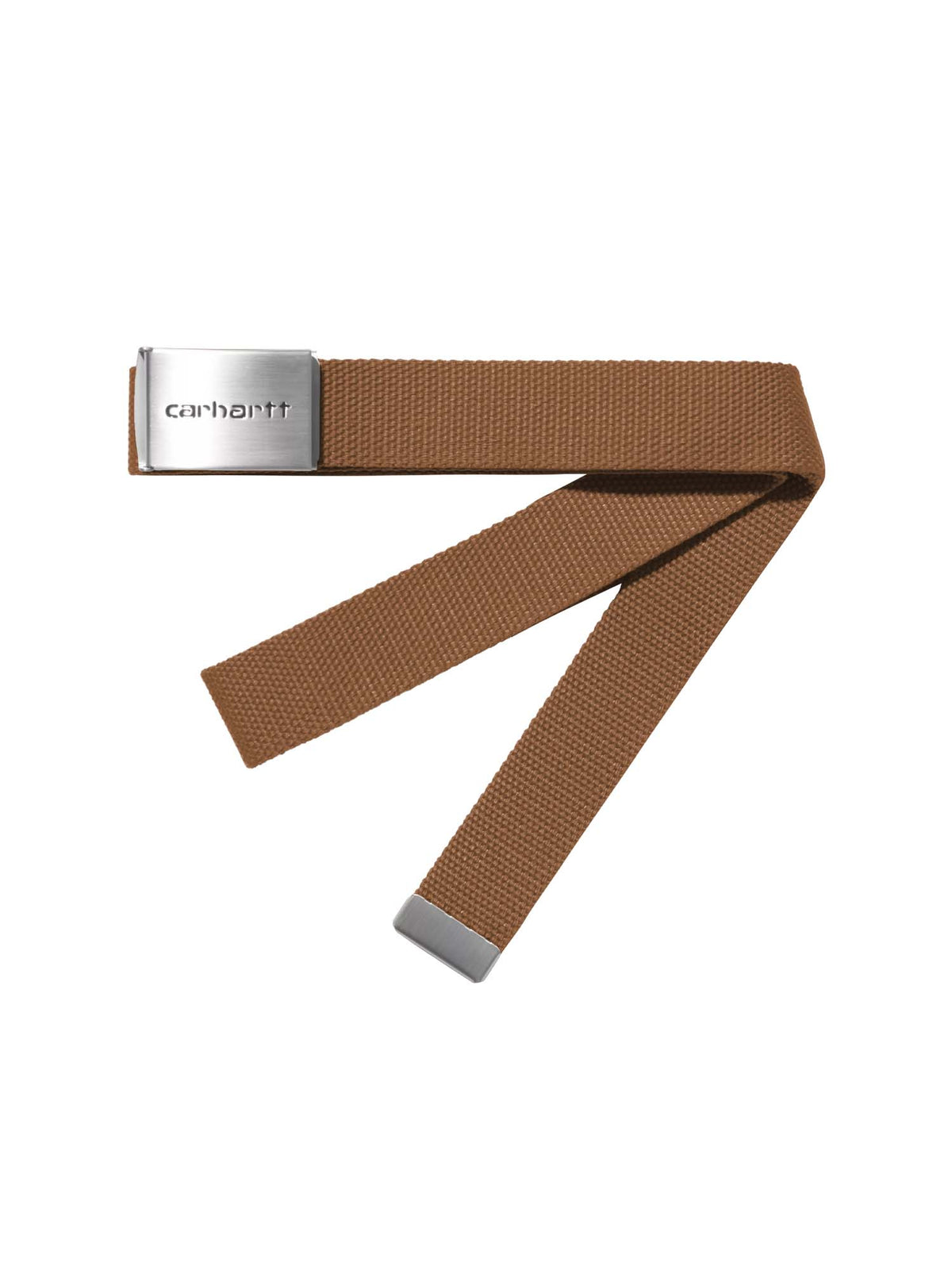 Carhartt Wip Clip Belt Chrome Marrone