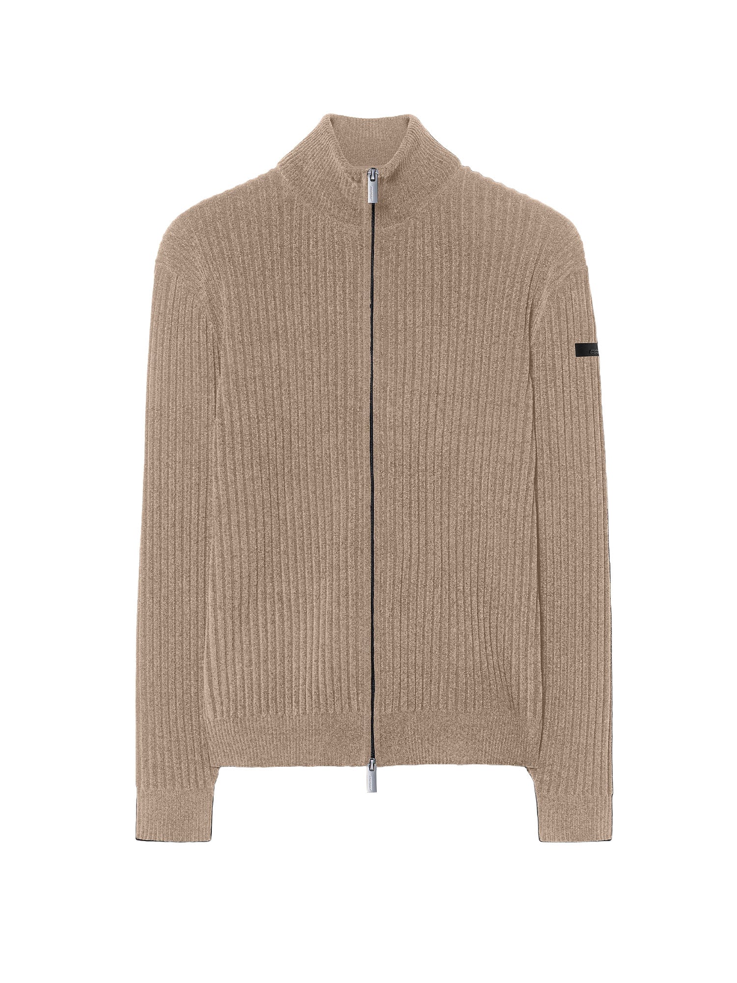 Rrd Velvet Rave Full Zip Knit Beige