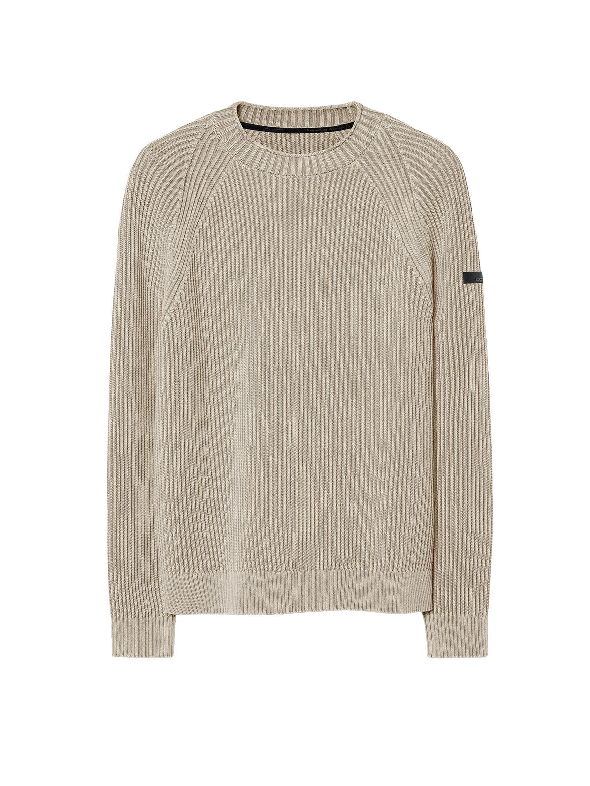 Rrd Cotton 7 Techno Wash Round Knit Beige