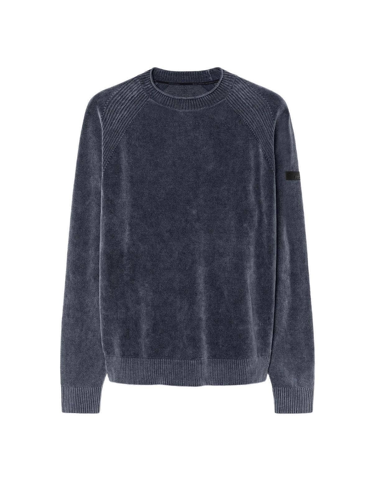 Rrd Velvet Techno Wash Round Knit Blu