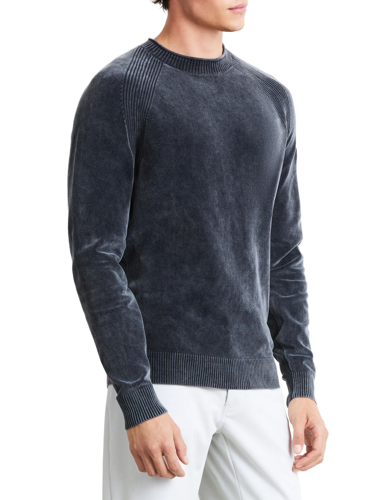 Rrd Velvet Techno Wash Round Knit Blu