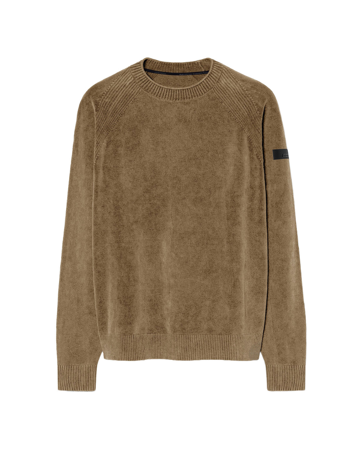 Rrd Velvet Techno Wash Round Knit Marrone