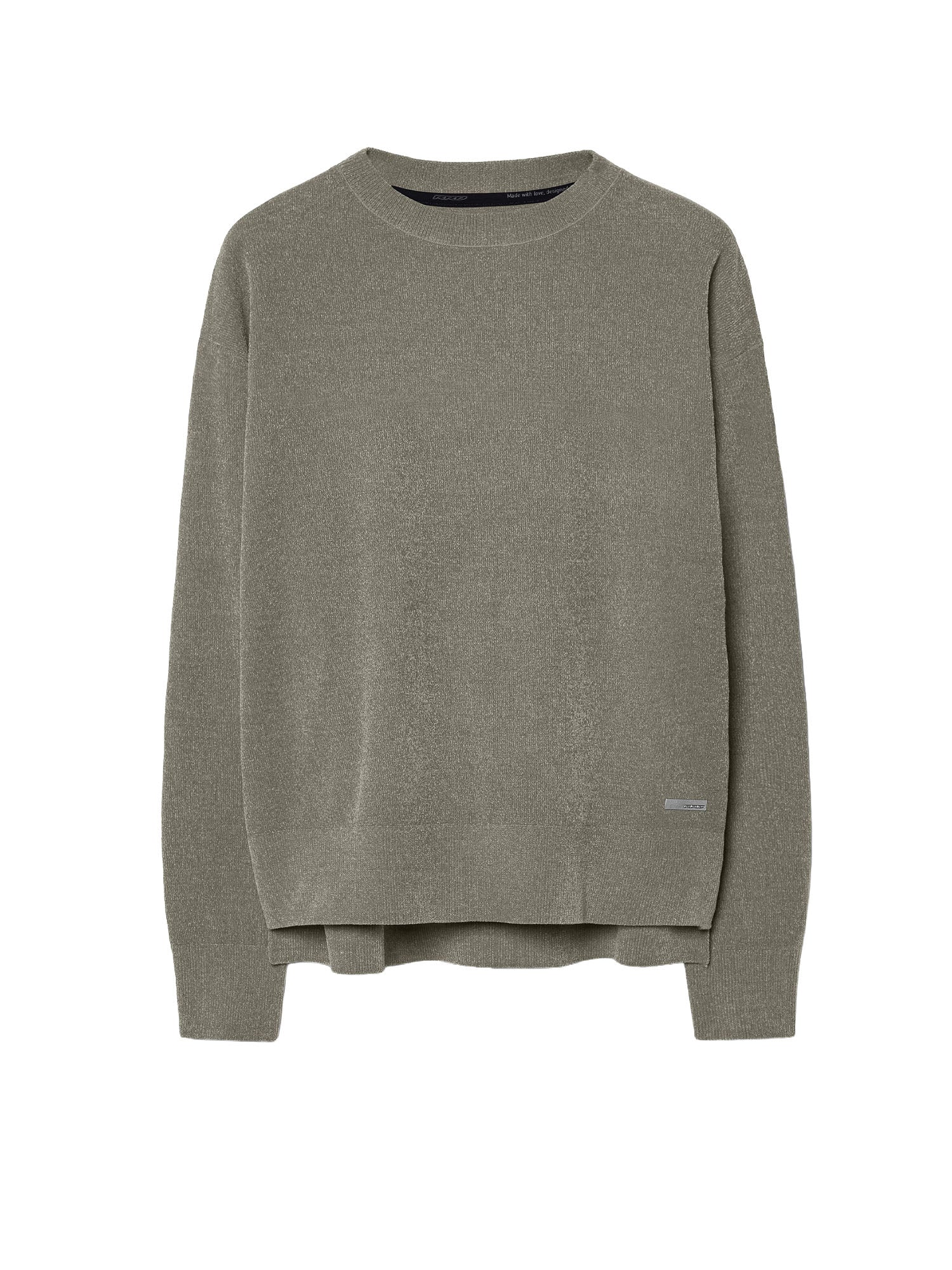 Velvet Vent Round Wom Knit