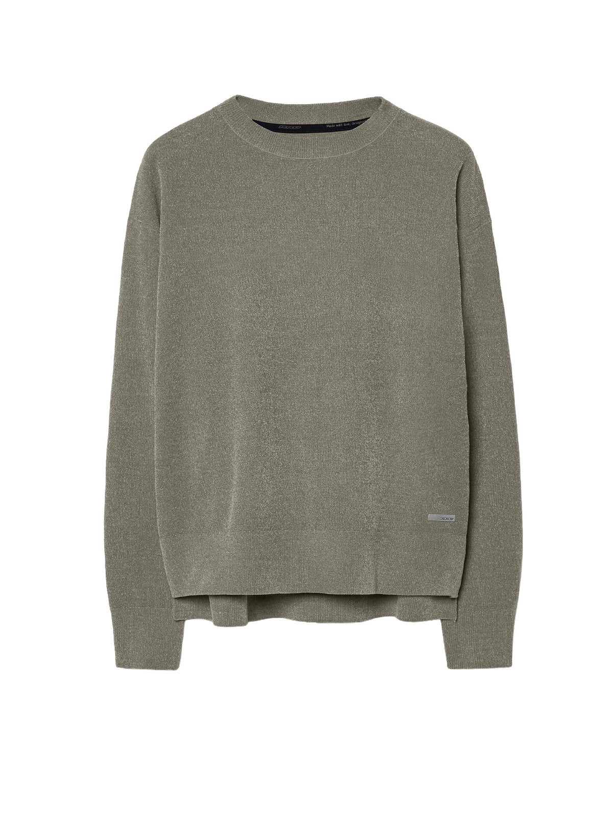 Rrd Velvet Vent Round Wom Knit Verde
