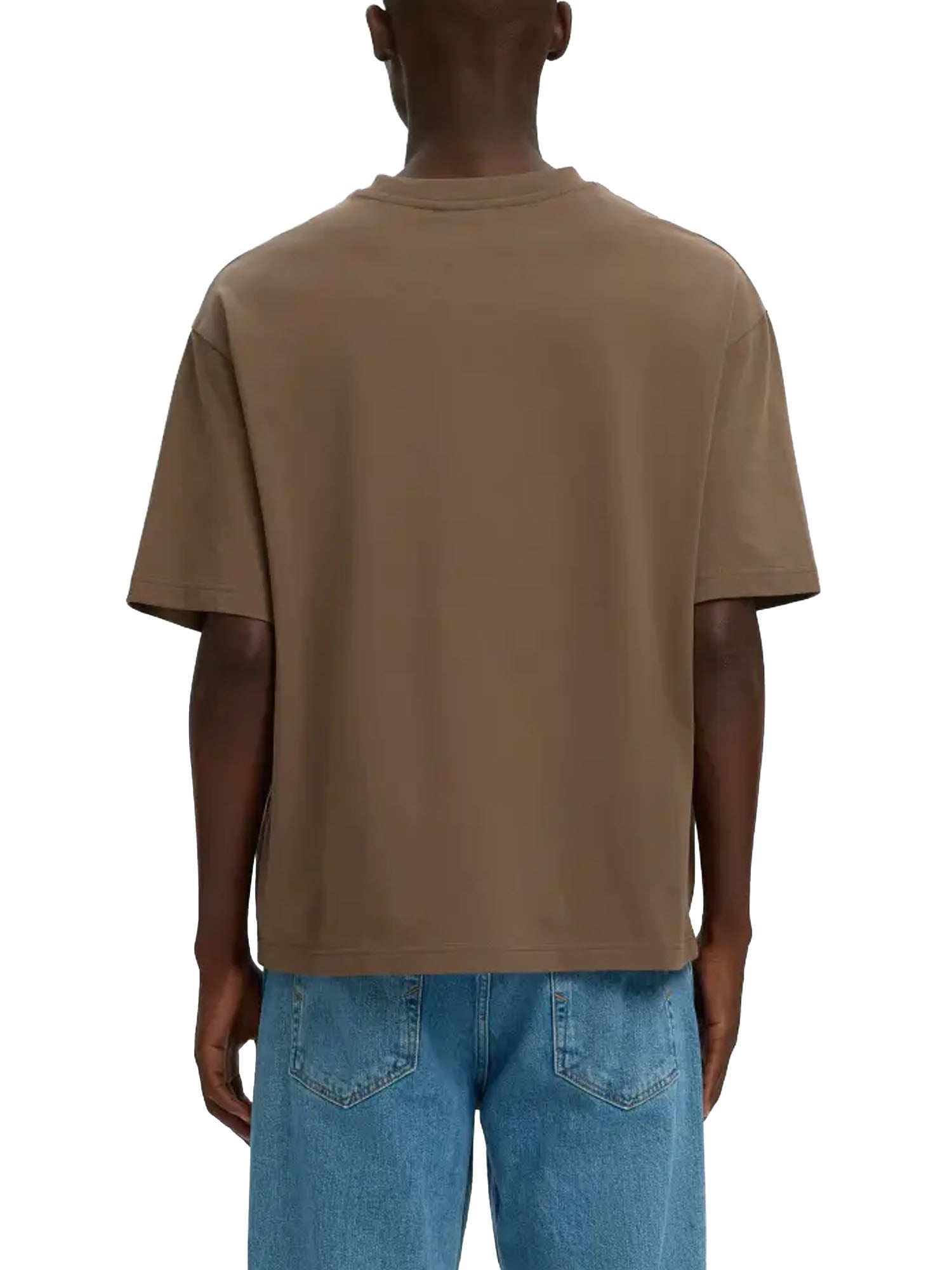 Selected T-shirt Slmrelaxaspen 2-Ply Marrone