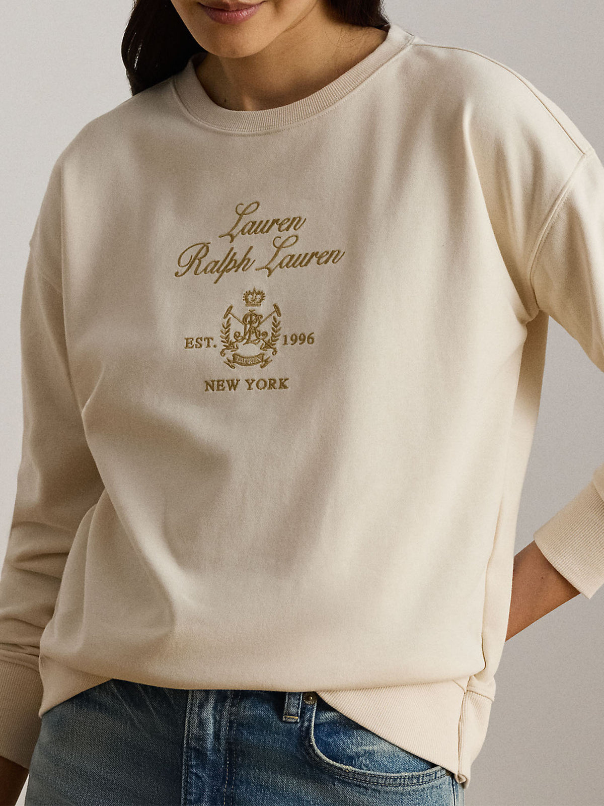 Lauren Ralph Lauren Felpa French Terry Bianco