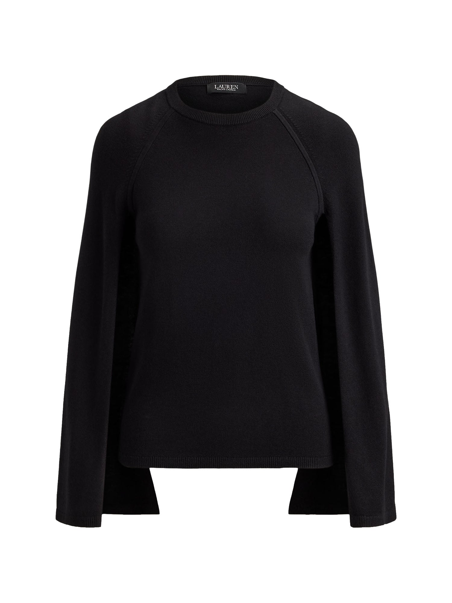 Lauren Ralph Lauren Maglione Cape Crewneck Nero