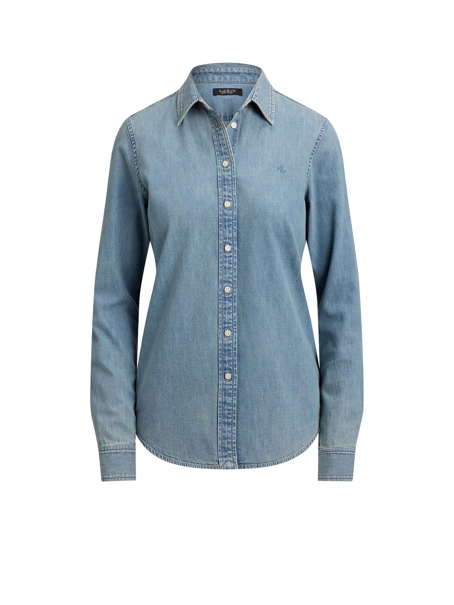Lauren Ralph Lauren Camicia Classic Fit Denim Azzurro