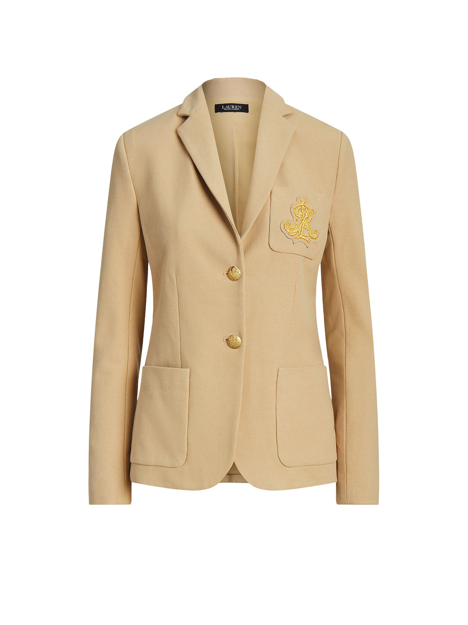 Lauren Ralph Lauren Bullion Jacquard Blazer Beige