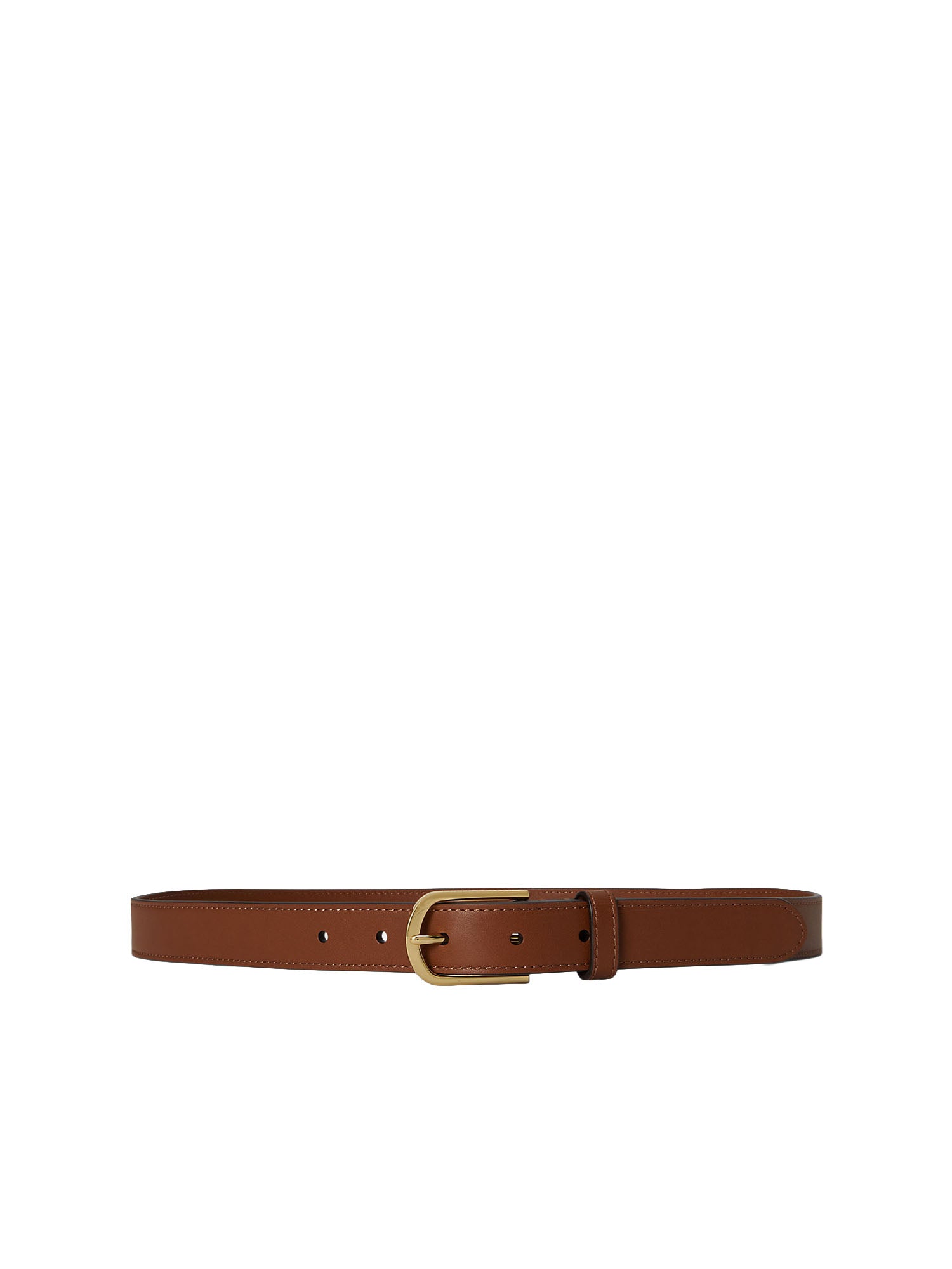 Cintura Rounded-Buckle Leather Skinny