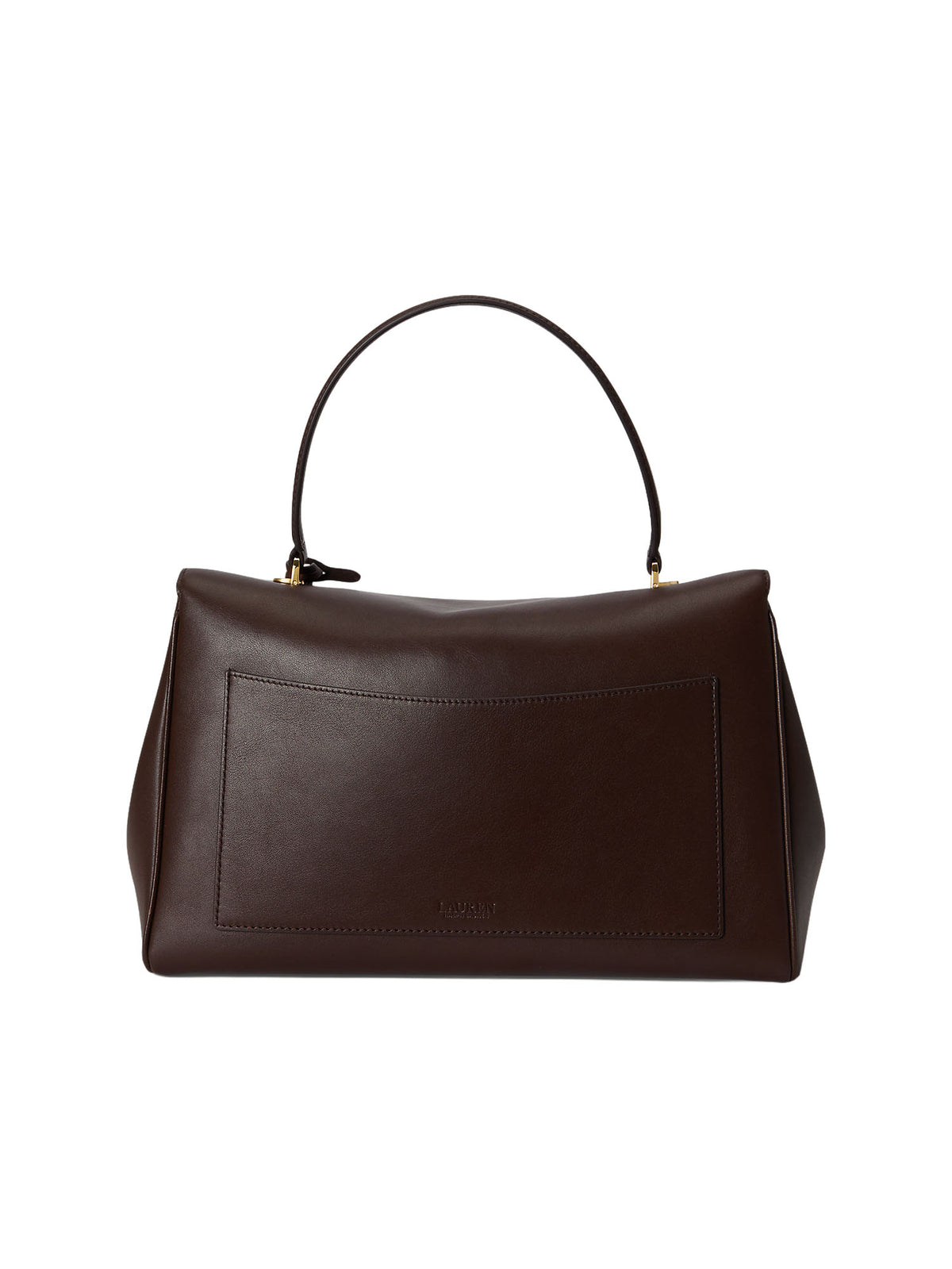 Lauren Ralph Lauren Medium Farrah Soft Satchel Marrone