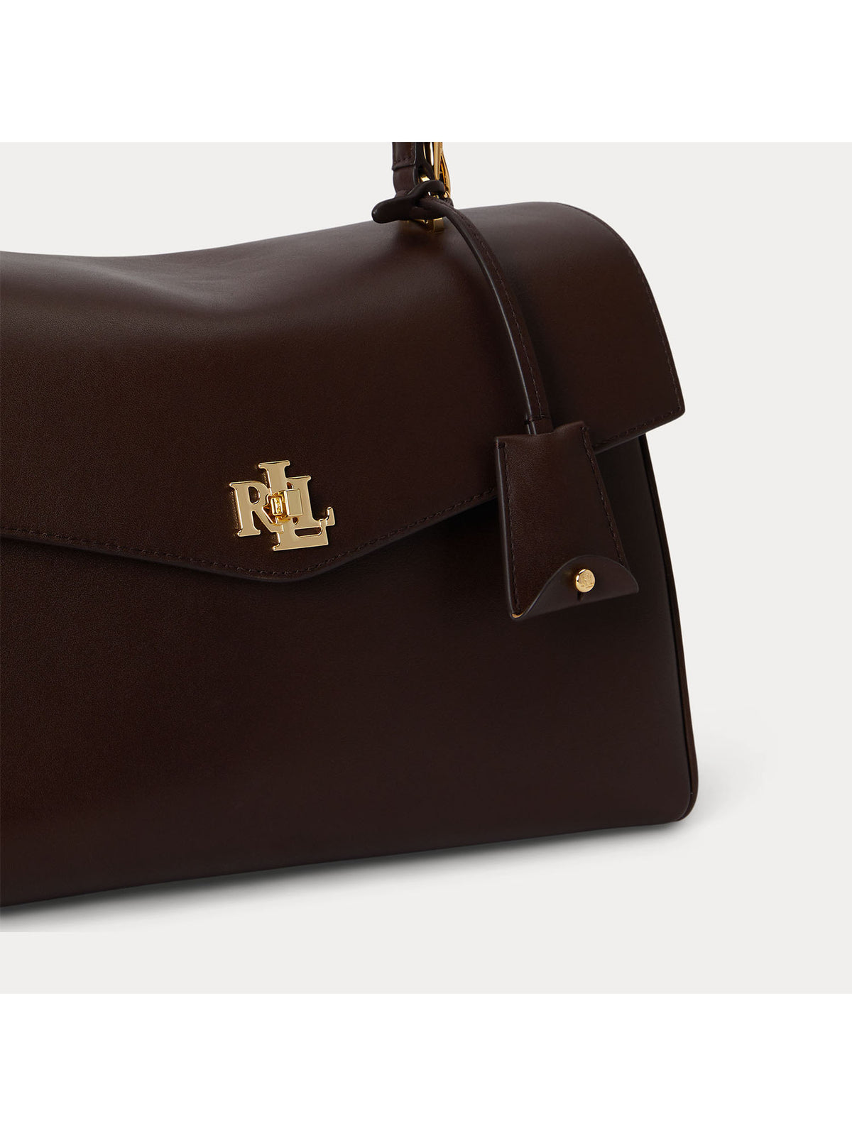 Lauren Ralph Lauren Medium Farrah Soft Satchel Marrone