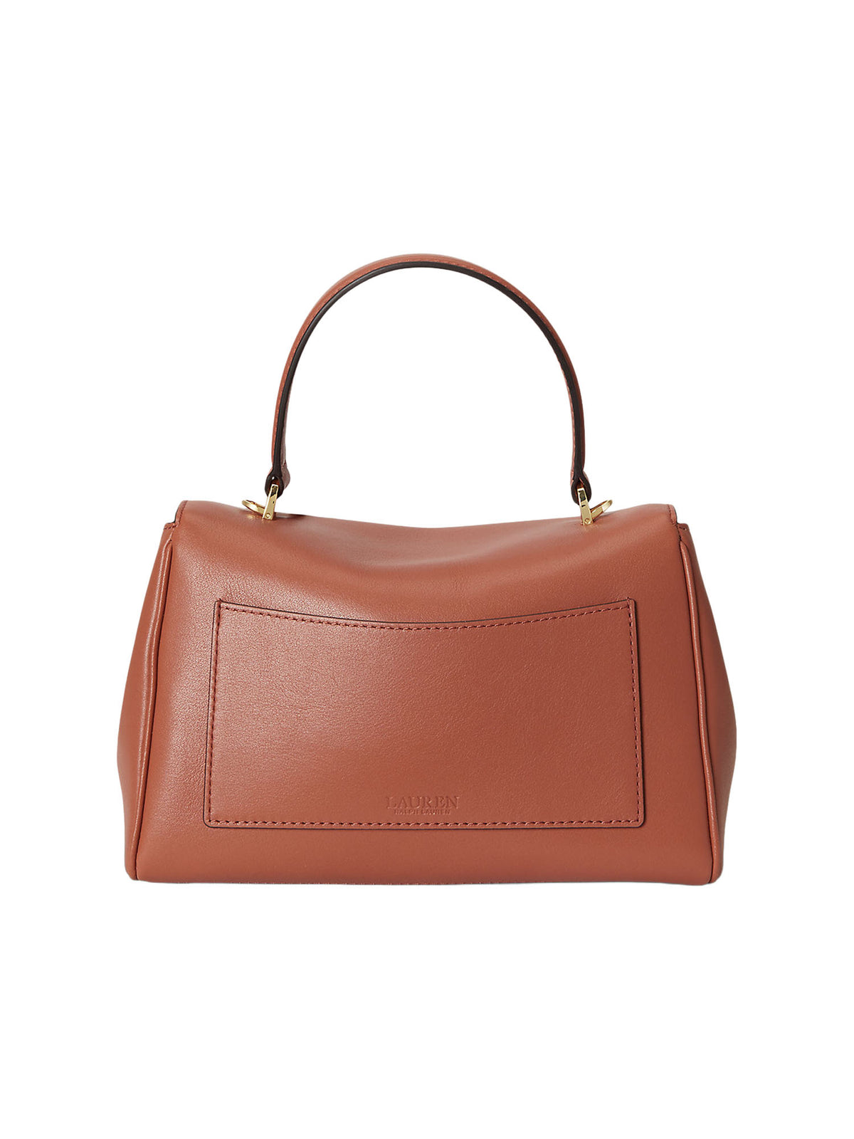 Lauren Ralph Lauren Small Farrah Soft Satchel Rosso