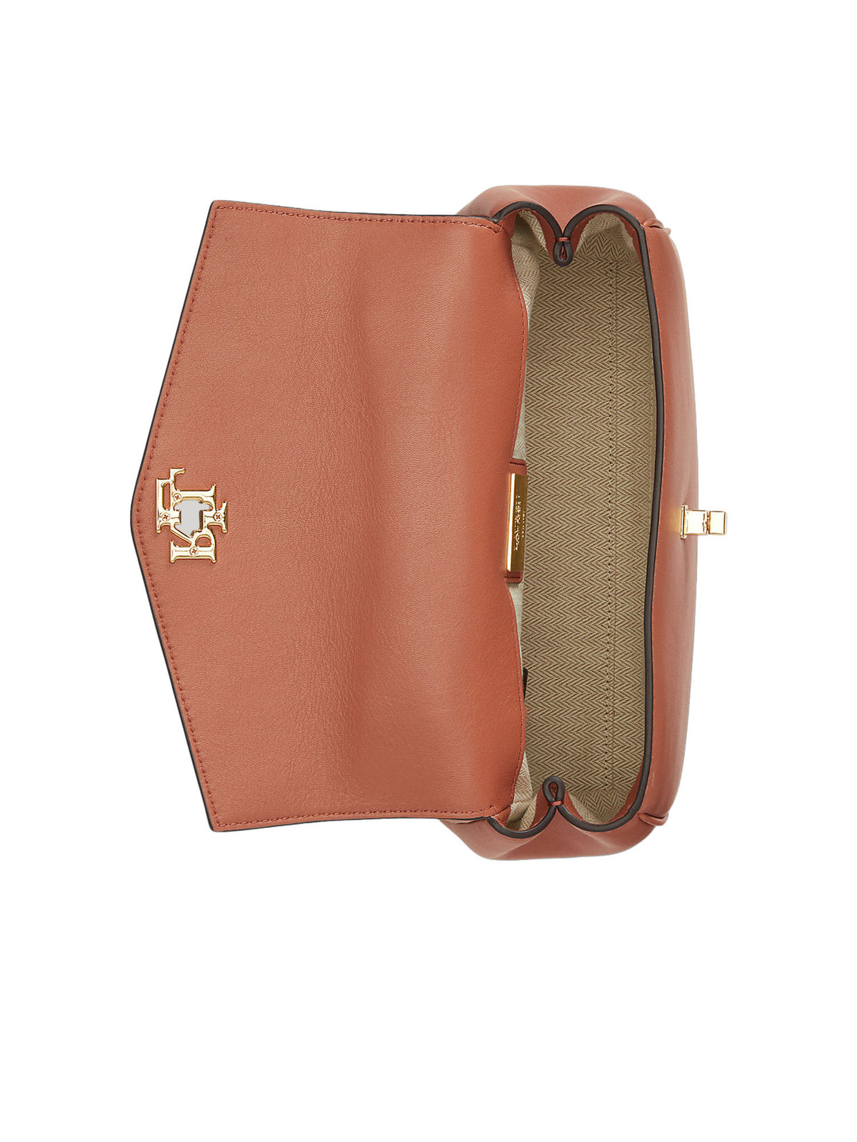 Lauren Ralph Lauren Small Farrah Soft Satchel Rosso