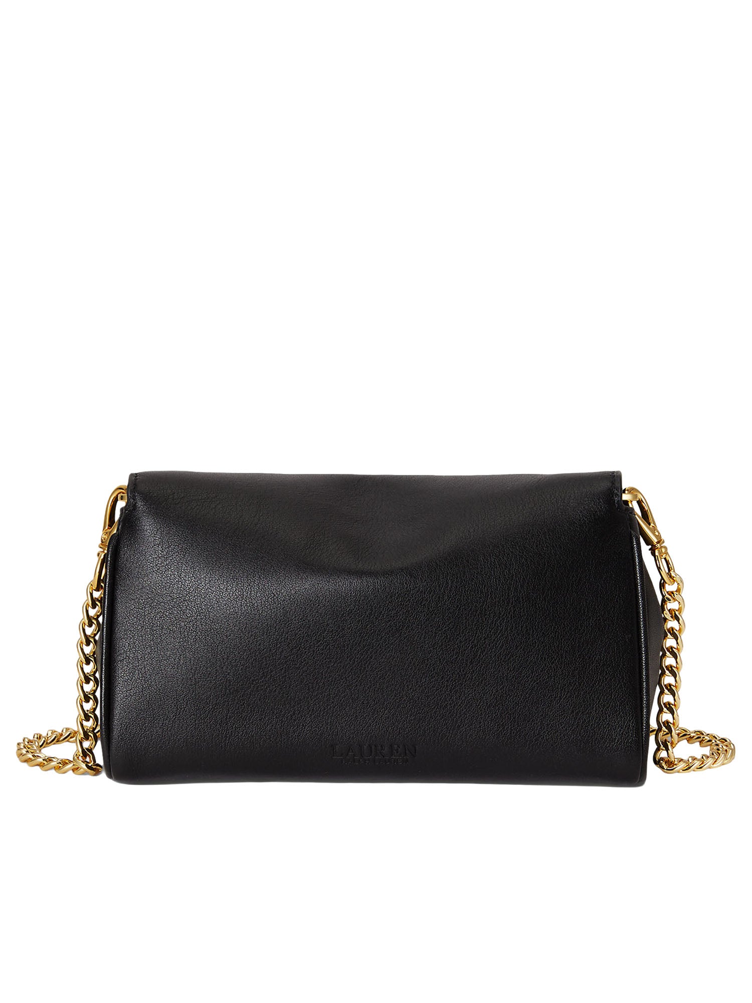 Lauren Ralph Lauren Nappa Leather Tanner Crossbody Nero