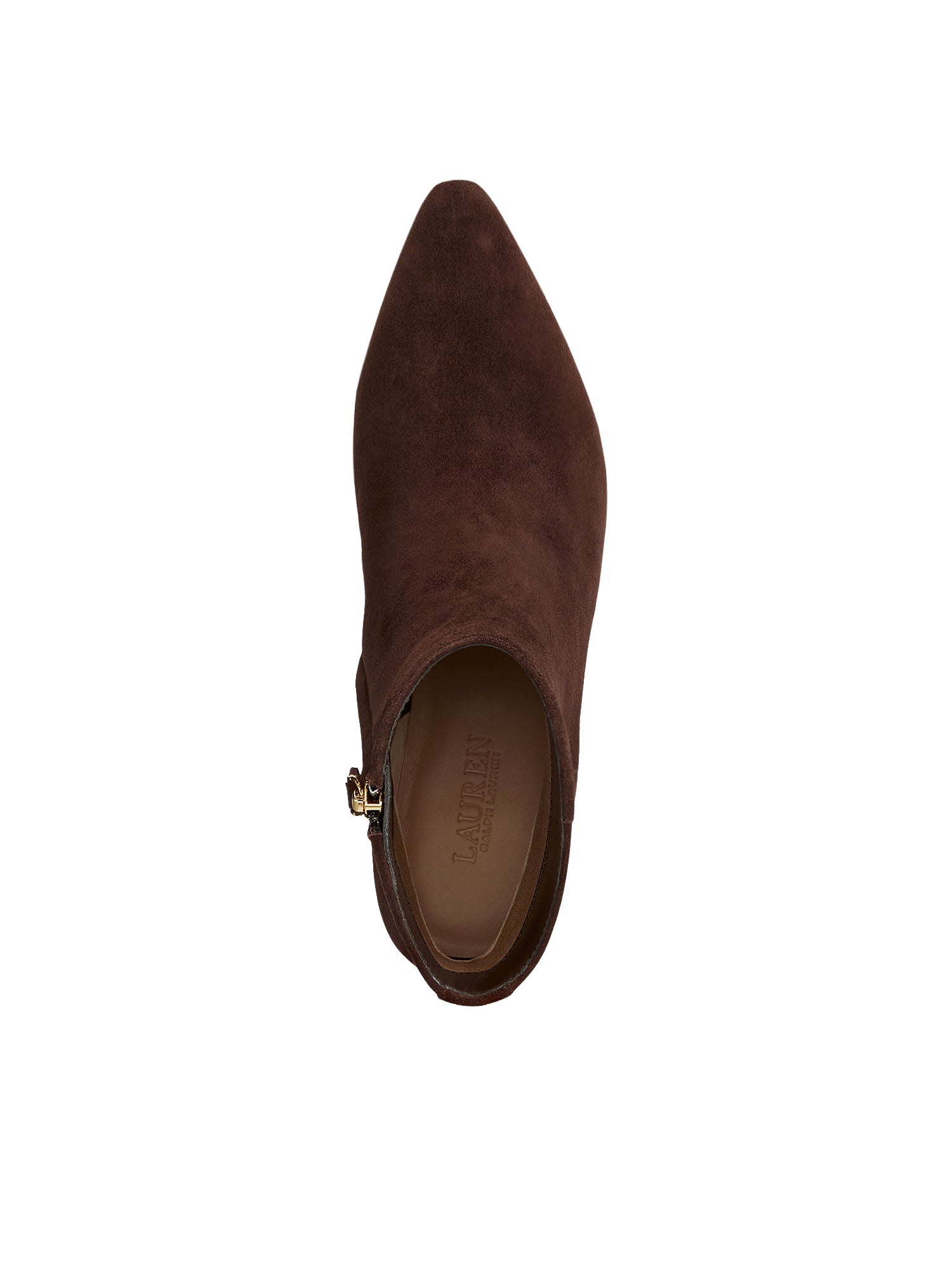 Lauren Ralph Lauren Francesca Suede Bootie Marrone