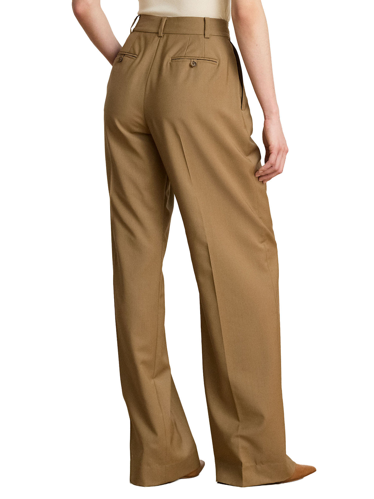 Lauren Ralph Lauren Pantaloni sartoriali in lana Marrone