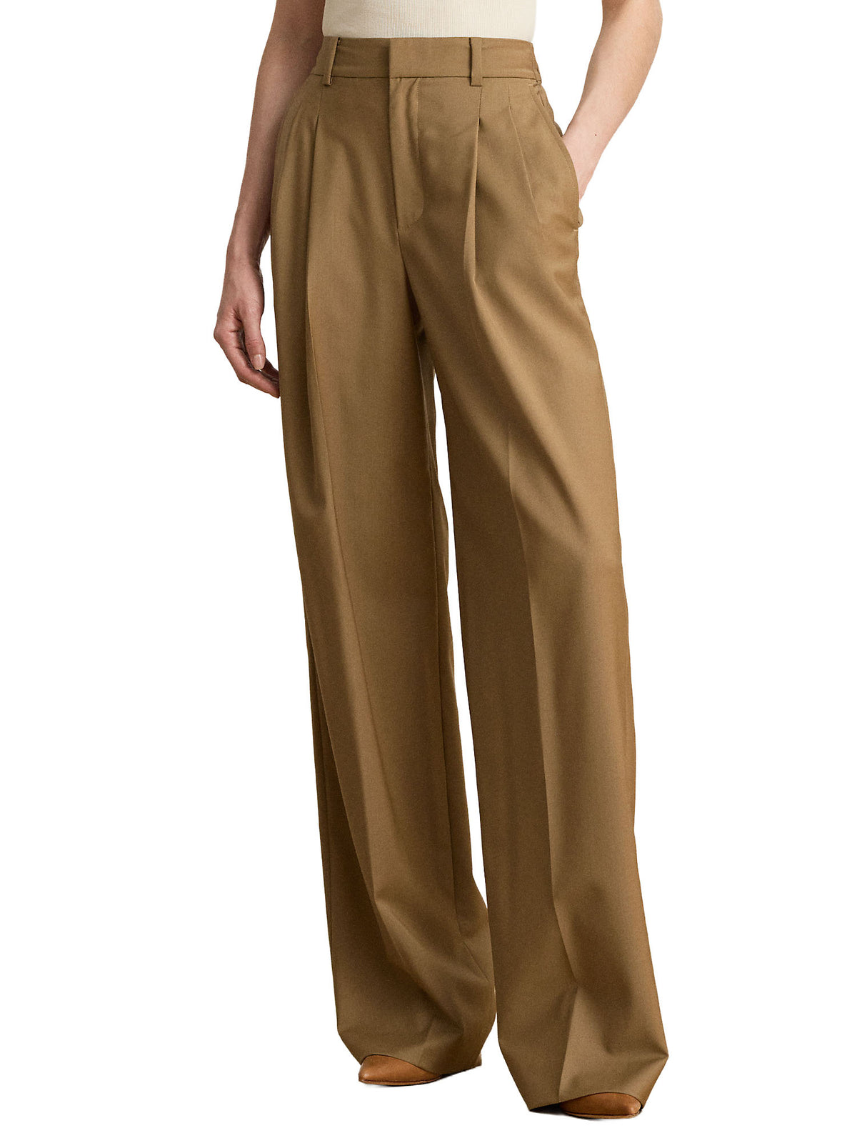 Lauren Ralph Lauren Pantaloni sartoriali in lana Marrone