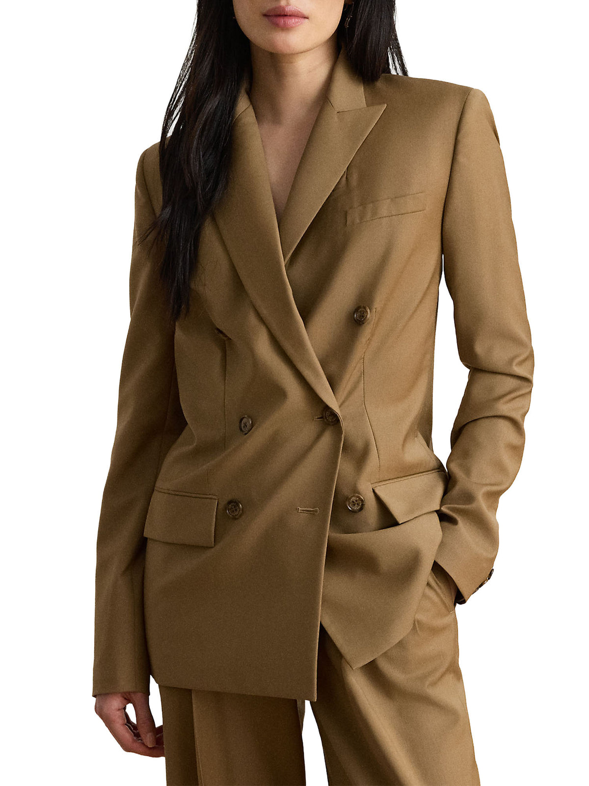 Lauren Ralph Lauren Blazer doppiopetto in lana Marrone
