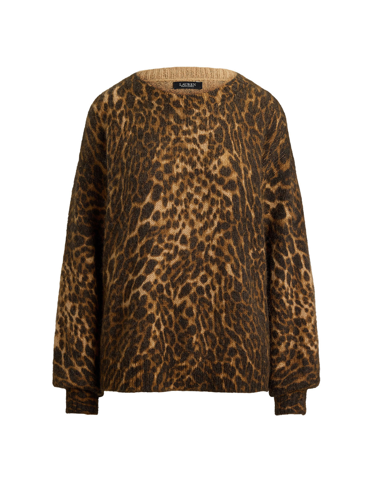 Lauren Ralph Lauren Ocelot-Print Crewneck Sweater Multicolore