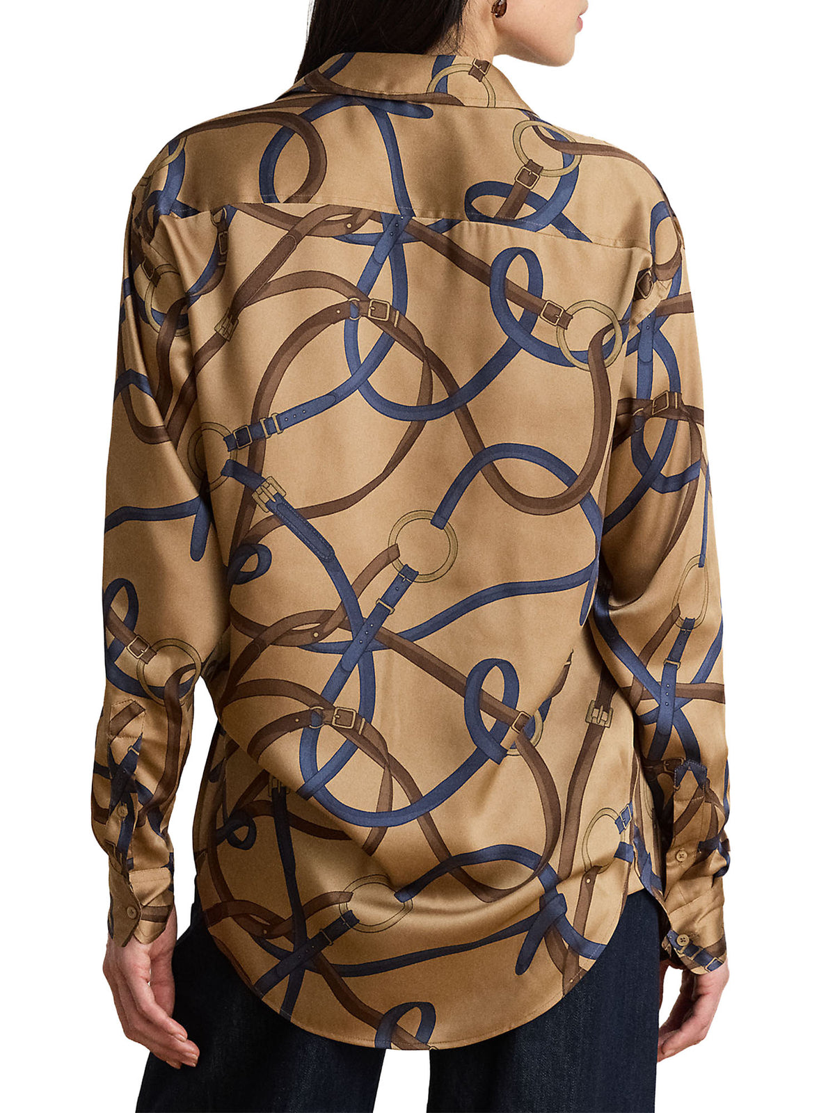 Lauren Ralph Lauren Camicia in twill con stampa equestre Multicolore