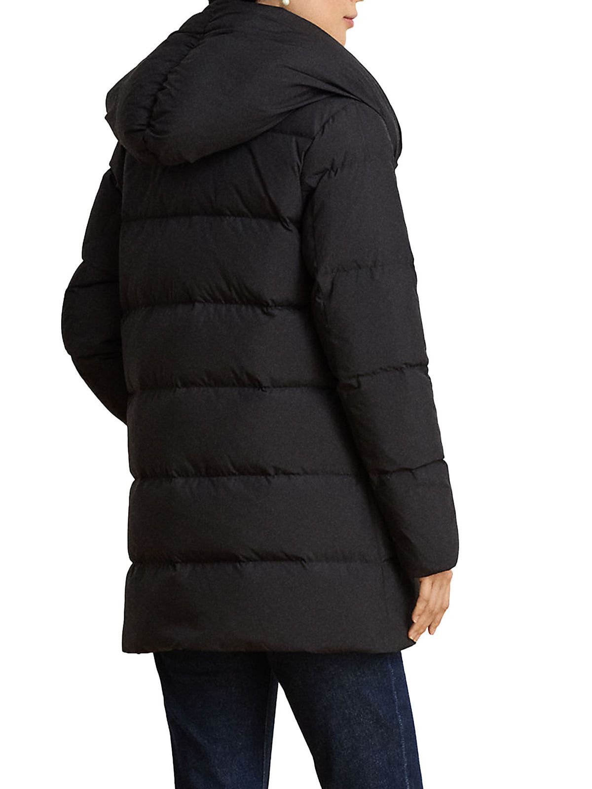 Lauren Ralph Lauren Piumino Con Cappuccio Nero