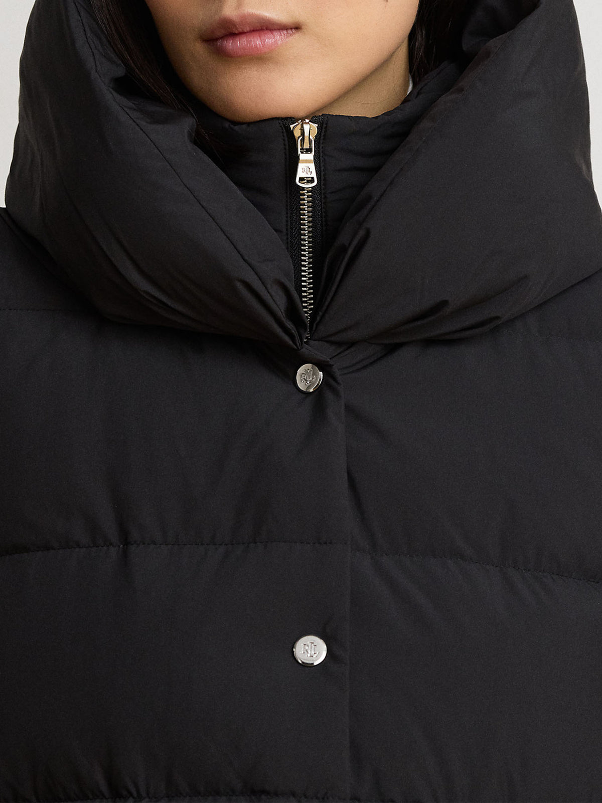 Lauren Ralph Lauren Piumino Con Cappuccio Nero