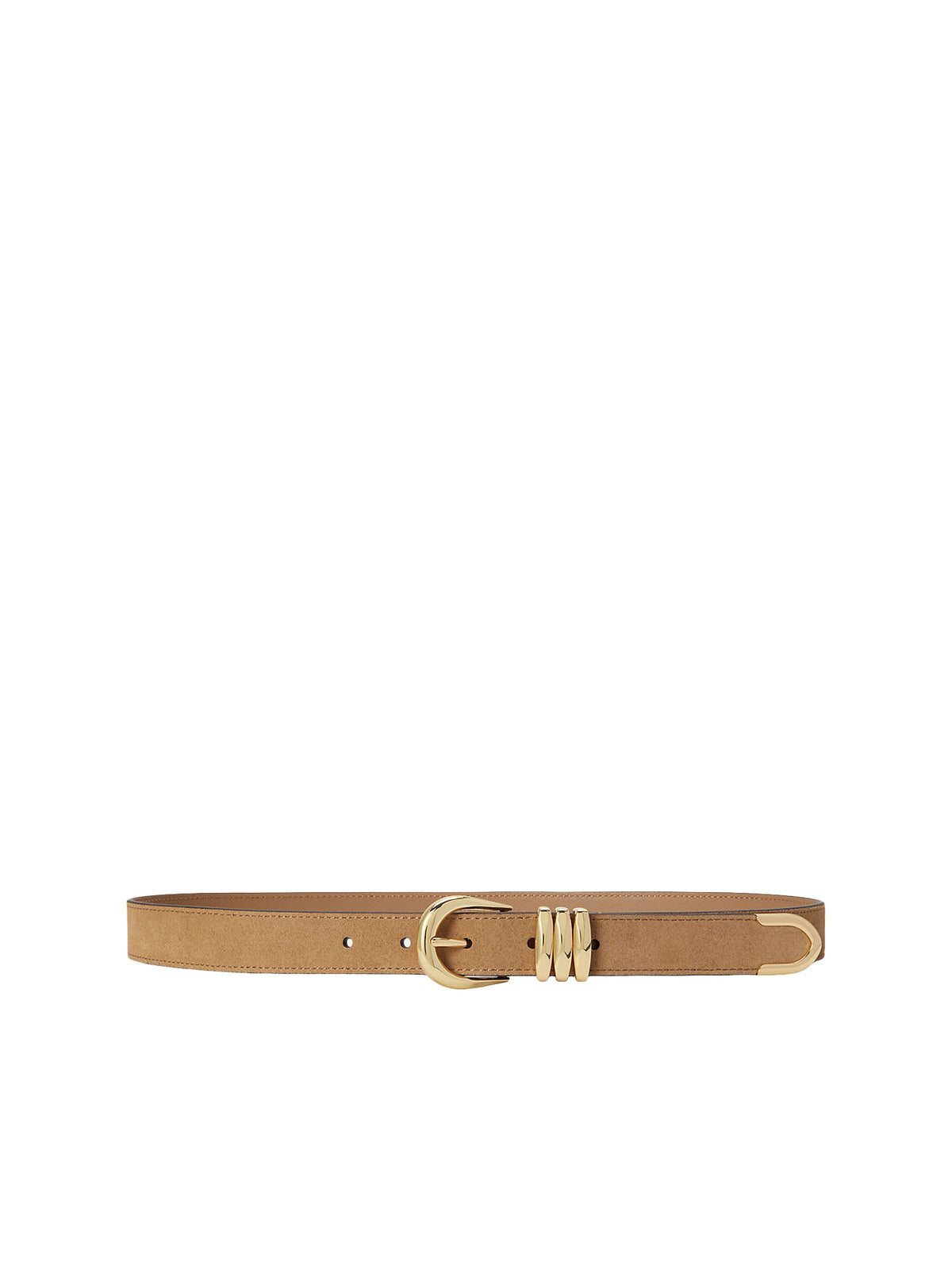 Lauren Ralph Lauren Cintura sottile in suede Marrone