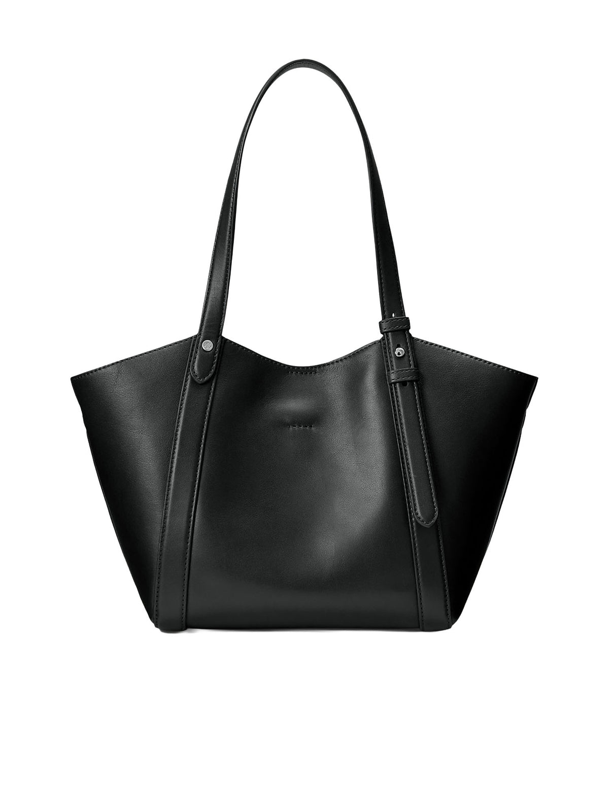 Lauren Ralph Lauren Tote piccola Tasha in pelle nappa Nero