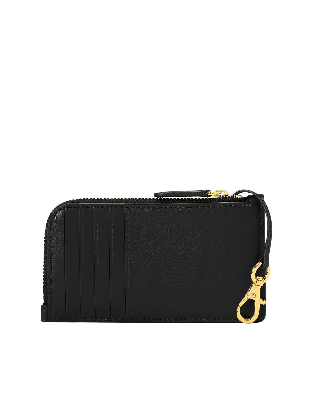 Lauren Ralph Lauren Portacarte In Pelle Con Chiusura A L Nero