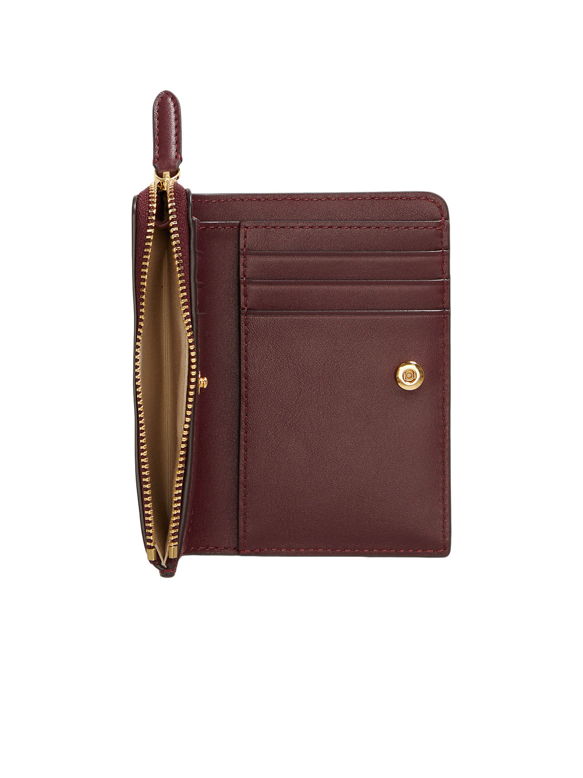 Lauren Ralph Lauren Portafoglio piccolo bifold in pelle Rosso