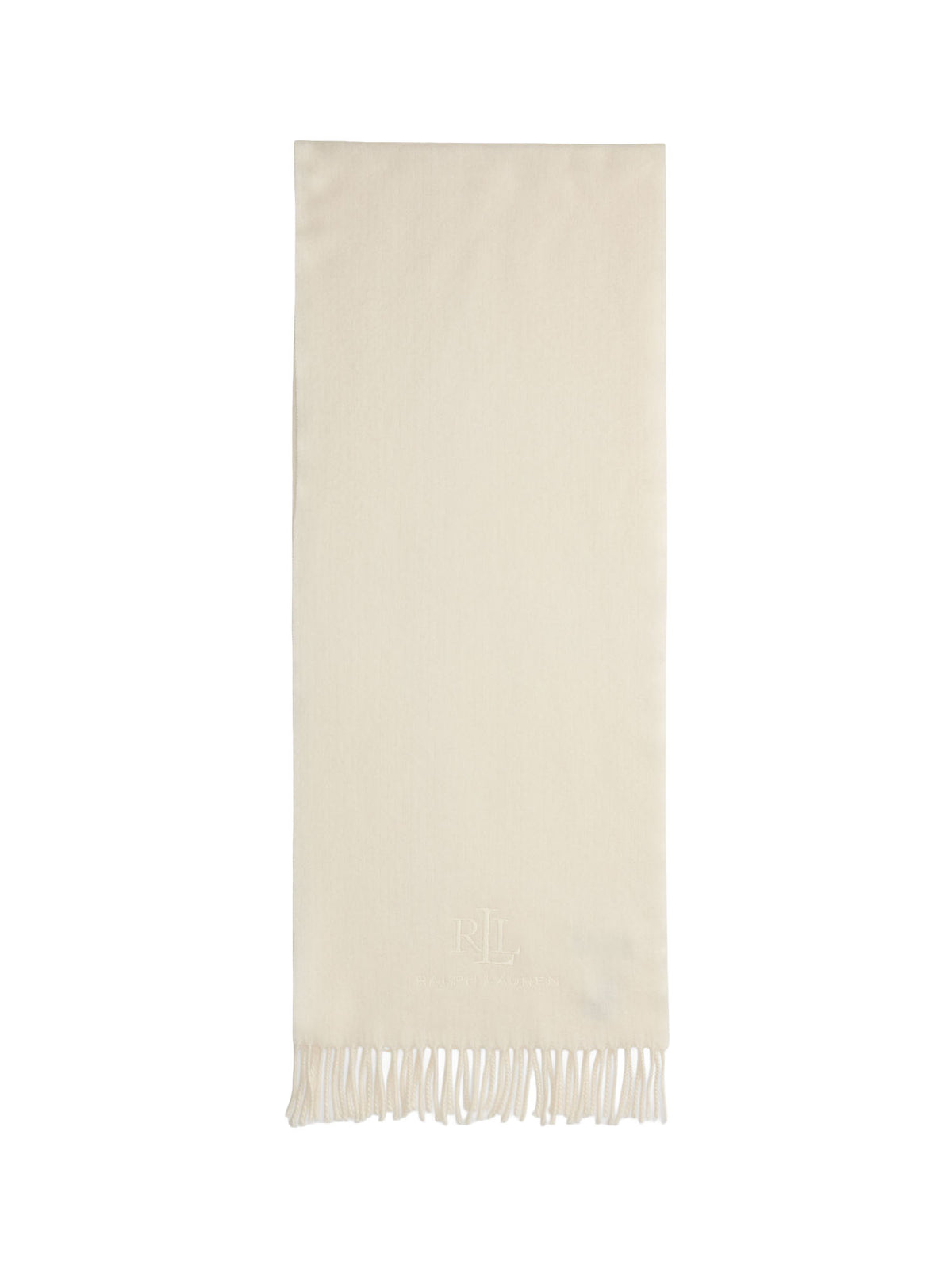 Lauren Ralph Lauren Sciarpa con motivo spigato in lana e cashmere Beige
