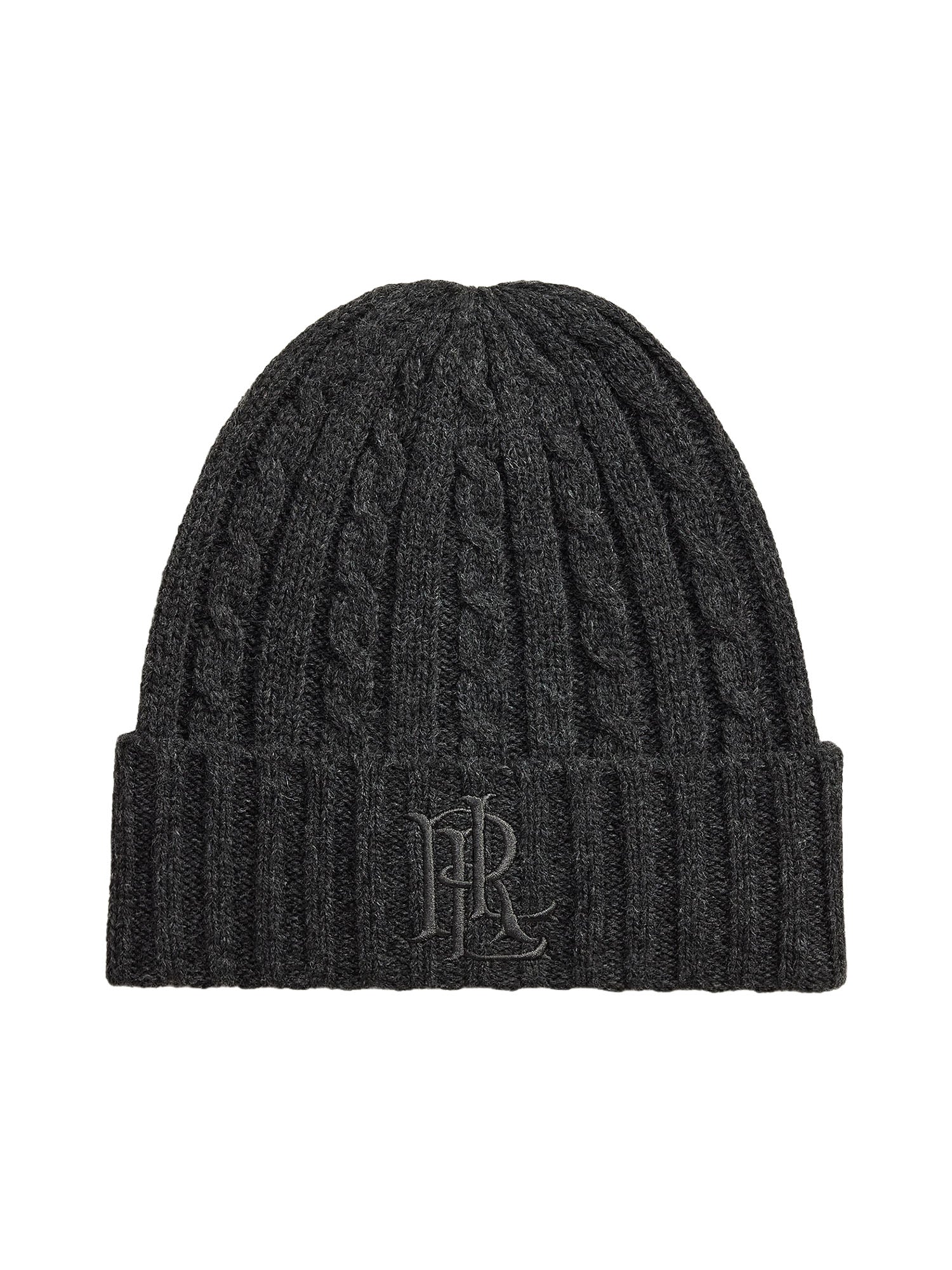 Berretto beanie a trecce con logo ricamato