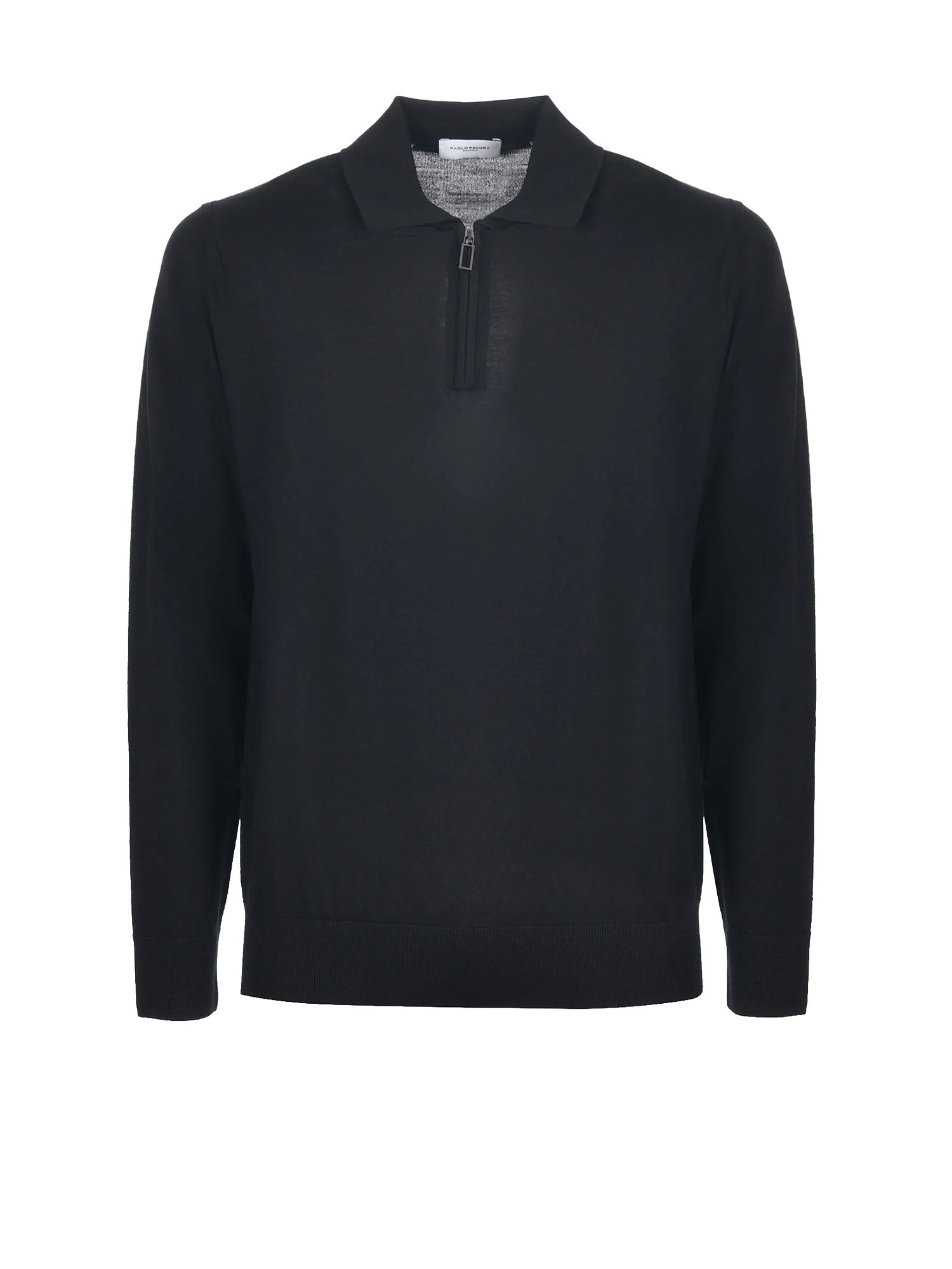 Maglia polo con zip