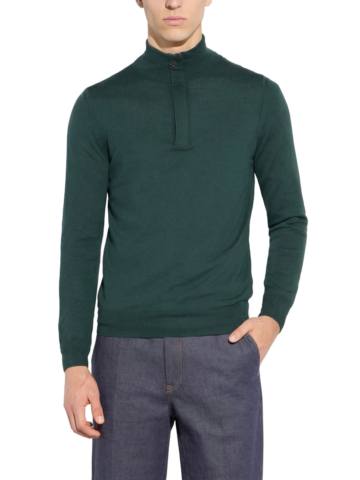 Paolo Pecora Maglia Lupetto Verde