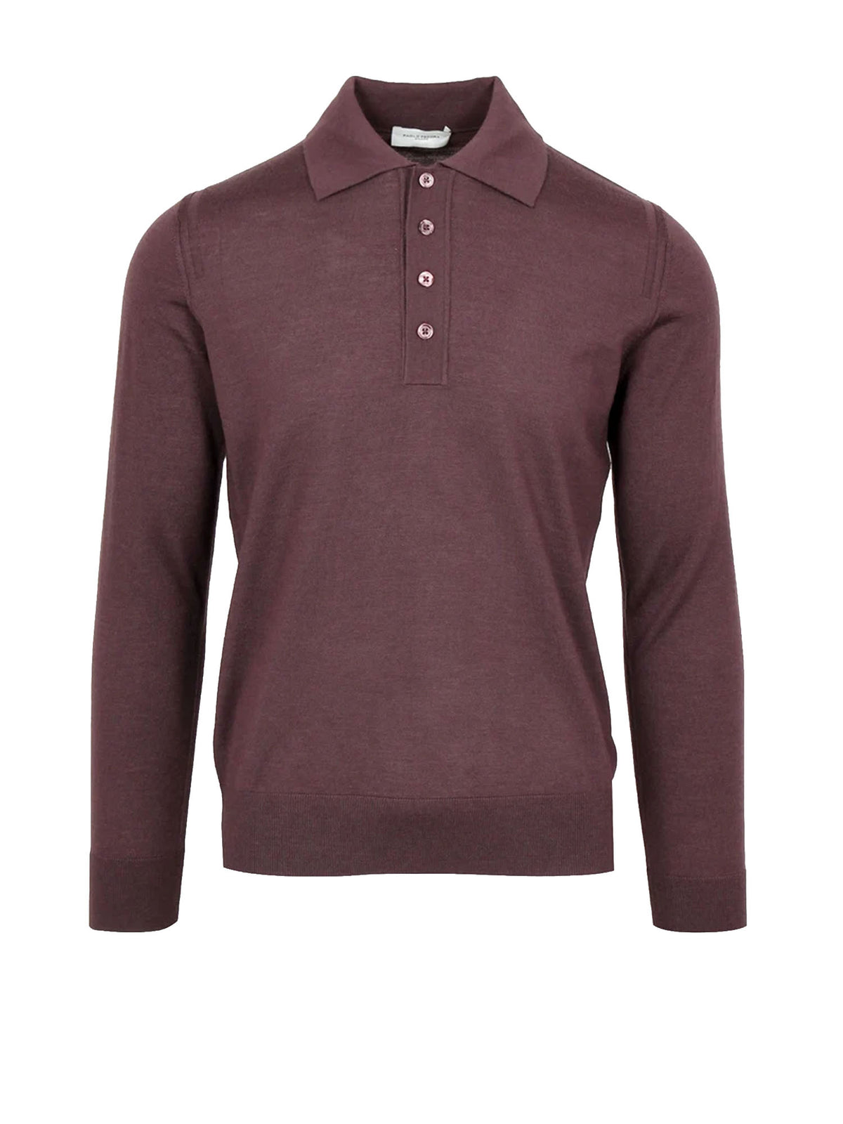 Paolo Pecora Polo in lana merino extrafine Viola