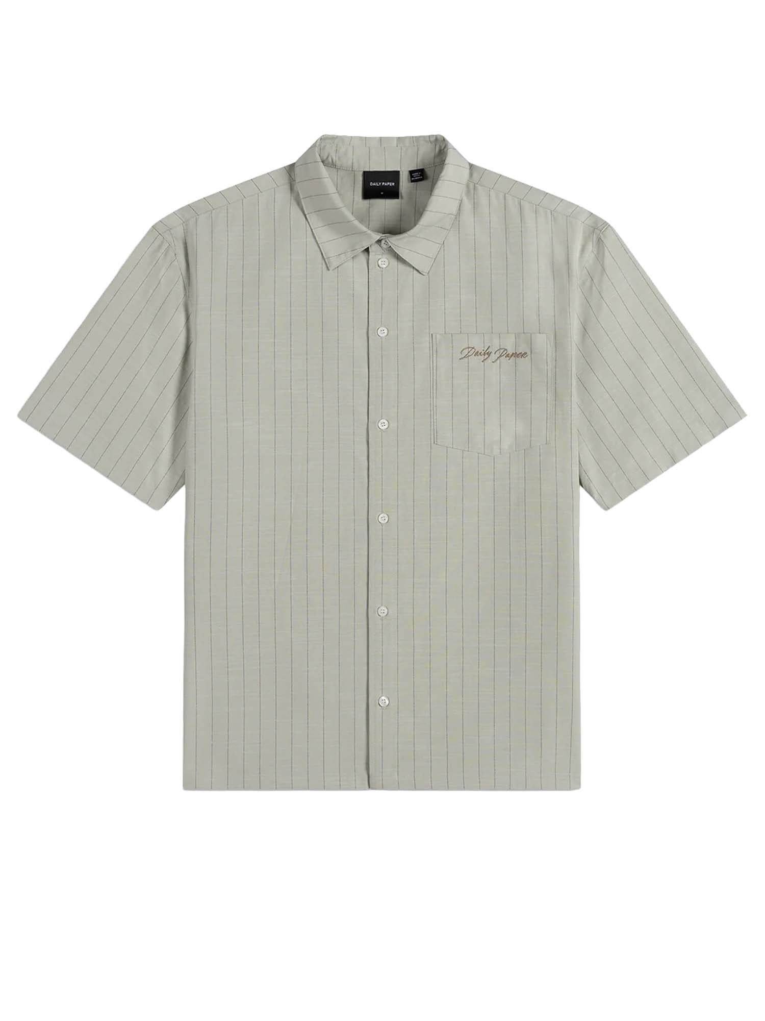 Daily Paper Green Stripe Script Shirt Verde