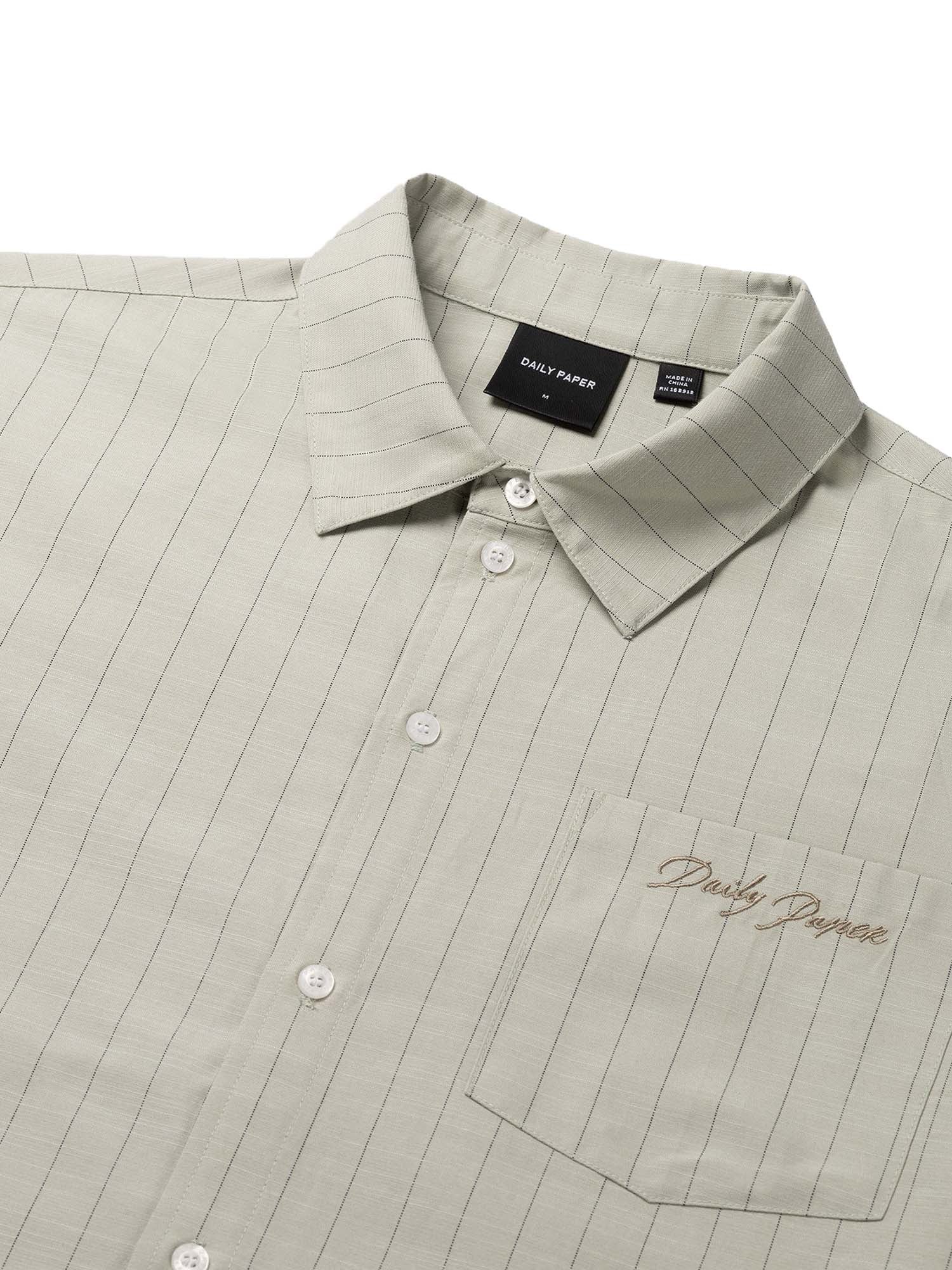 Daily Paper Green Stripe Script Shirt Verde