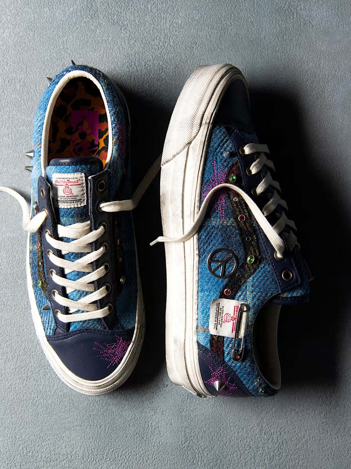 Vans Scarpe Premium Old Skool 36 Harris Tweed® Multicolore