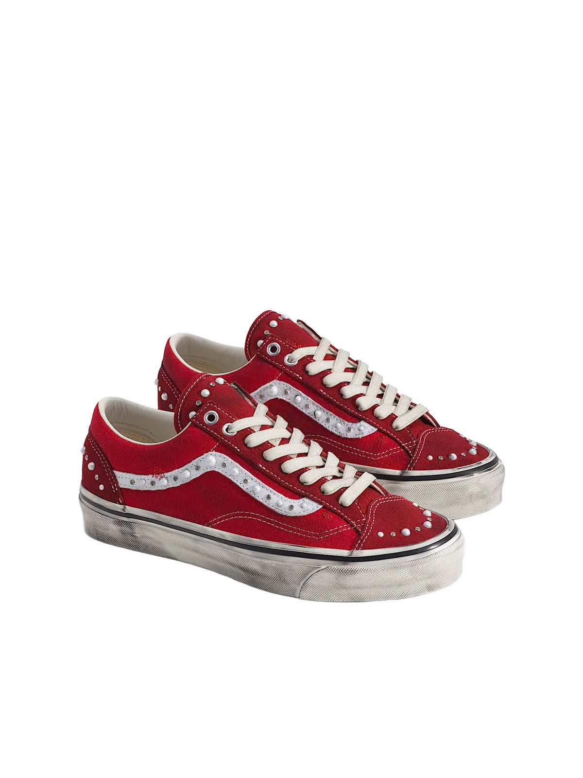 Vans Scarpe Premium Old Skool 36 Yacht Club Pearlized Rosso