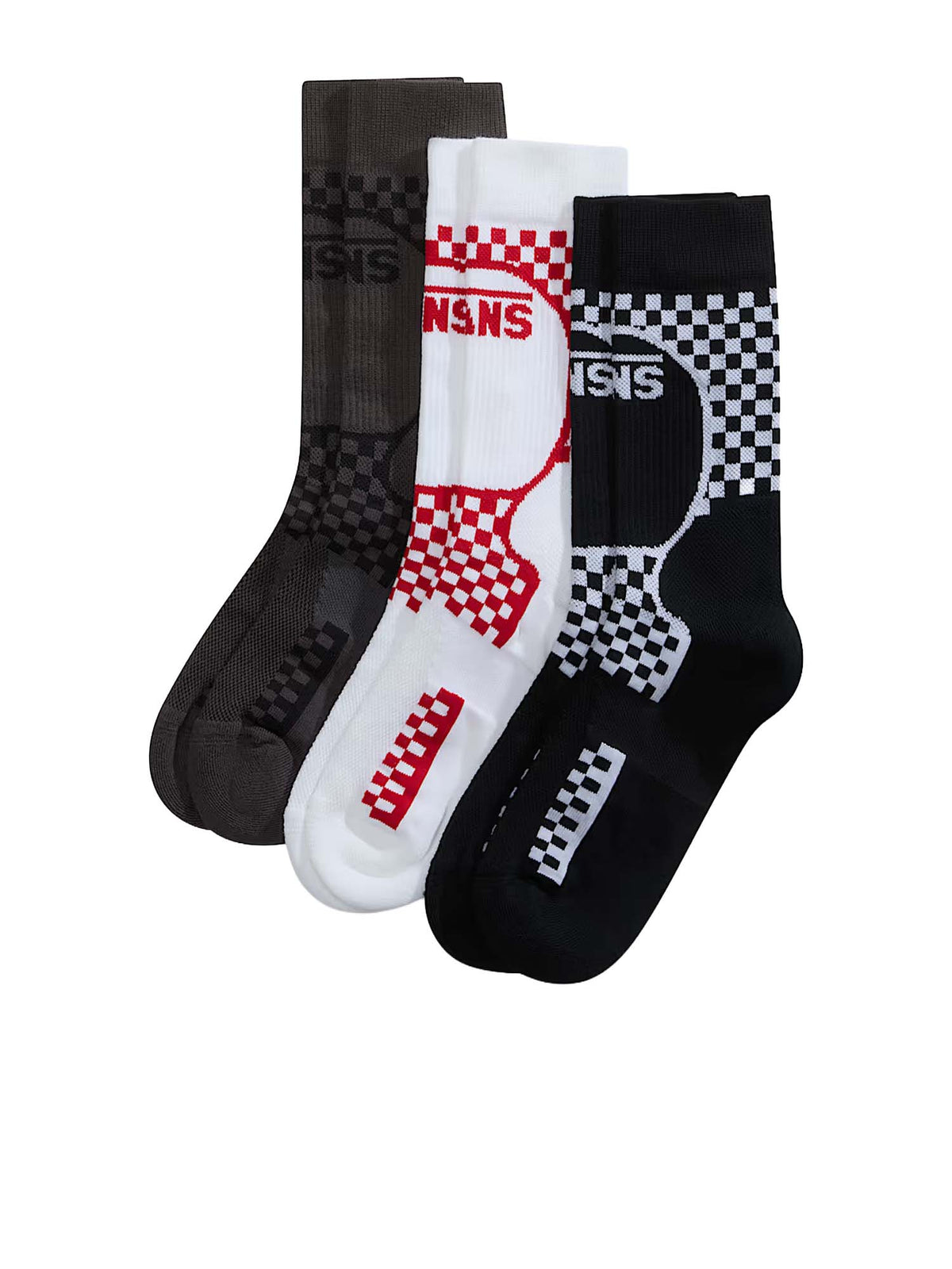 Vans Calzini A.O.D. by Slam Jam Checker (3 paia) Nero