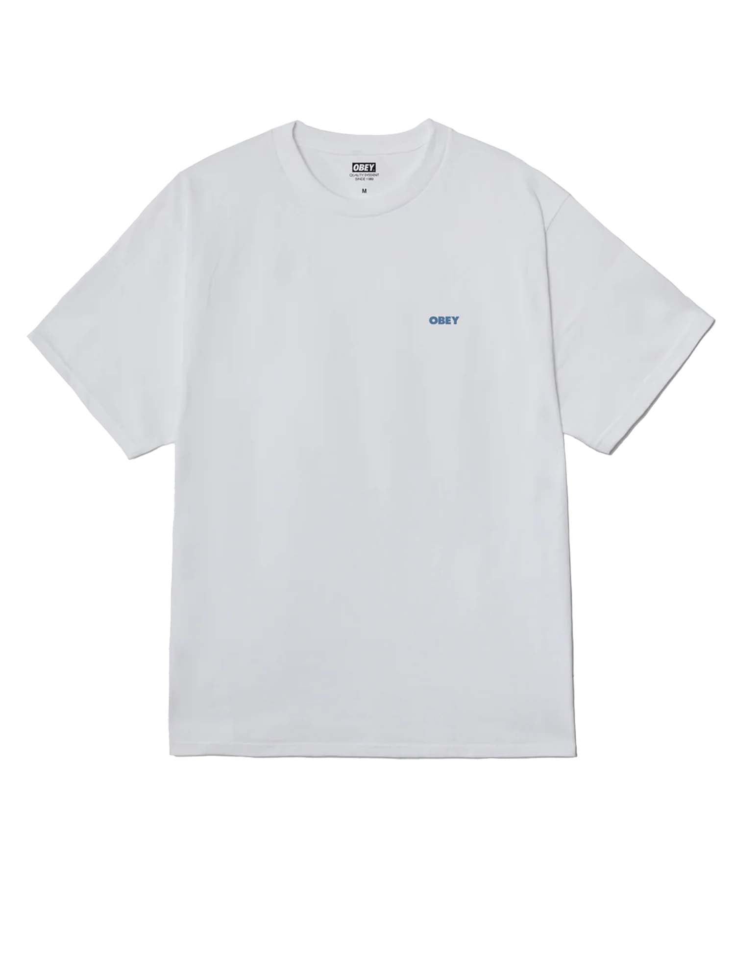 Obey Peep Hole Classic T-Shirt Bianco