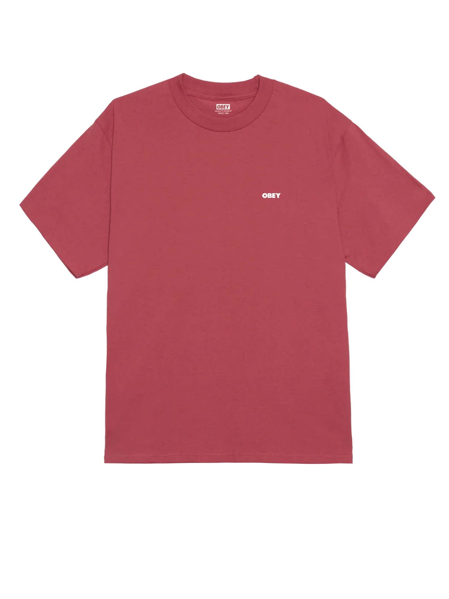 Obey Peep Hole Classic T-Shirt Rosso