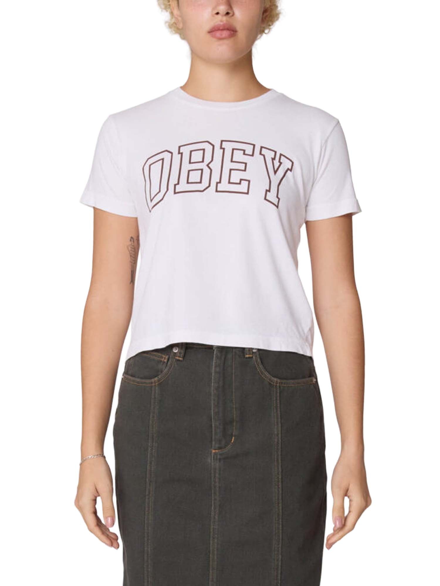 Obey Collegiate Obey Bianco